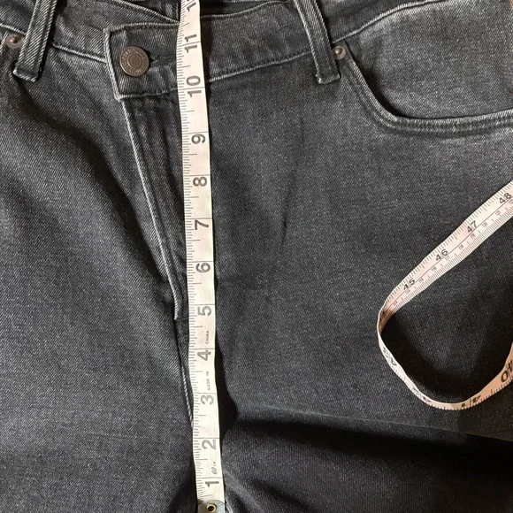 Abercrombie & Fitch The 90s Slim Straight Ultra High Rise Black Jeans size 10/30 - Picture 12 of 14